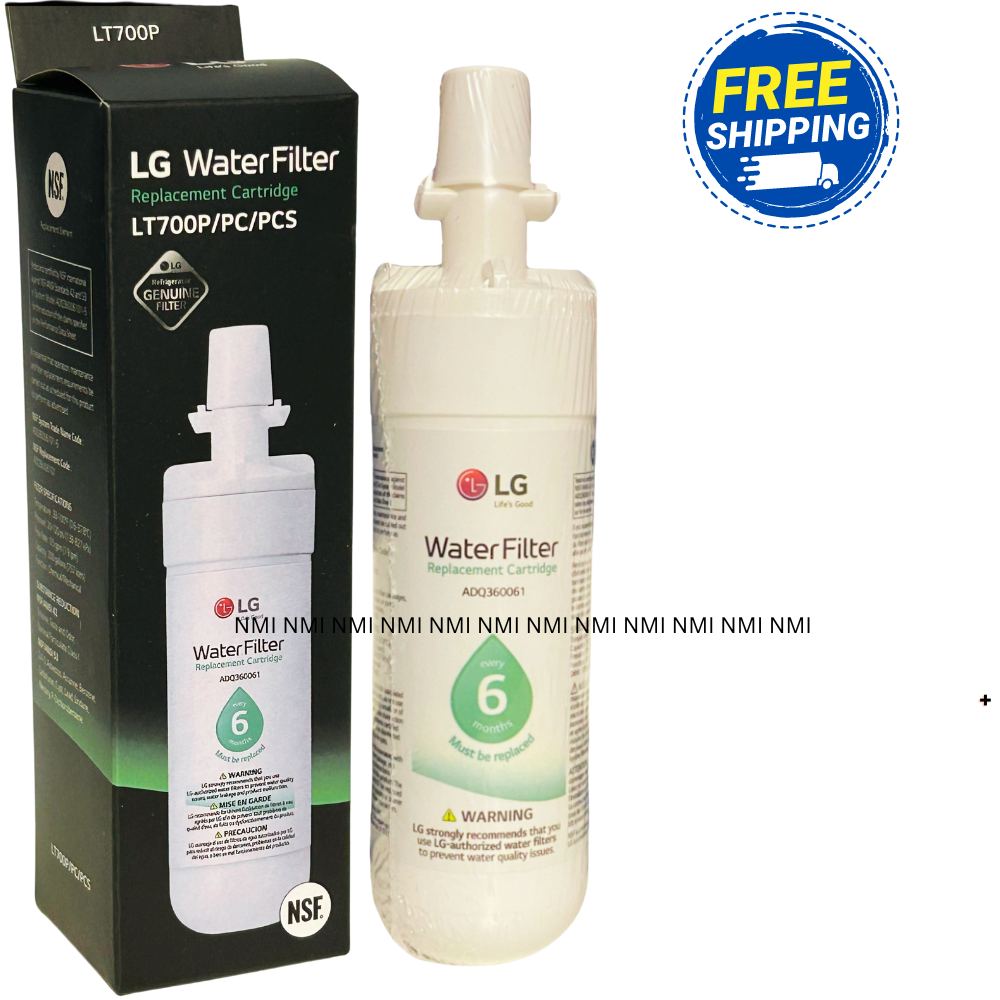 LG Genuine Refrigerator Water Filter for LG LT-700P LG LT-700 Refrigerator Water Filter 9690, 46-9690, ADQ36006102, LG LT700P, ADQ36006101