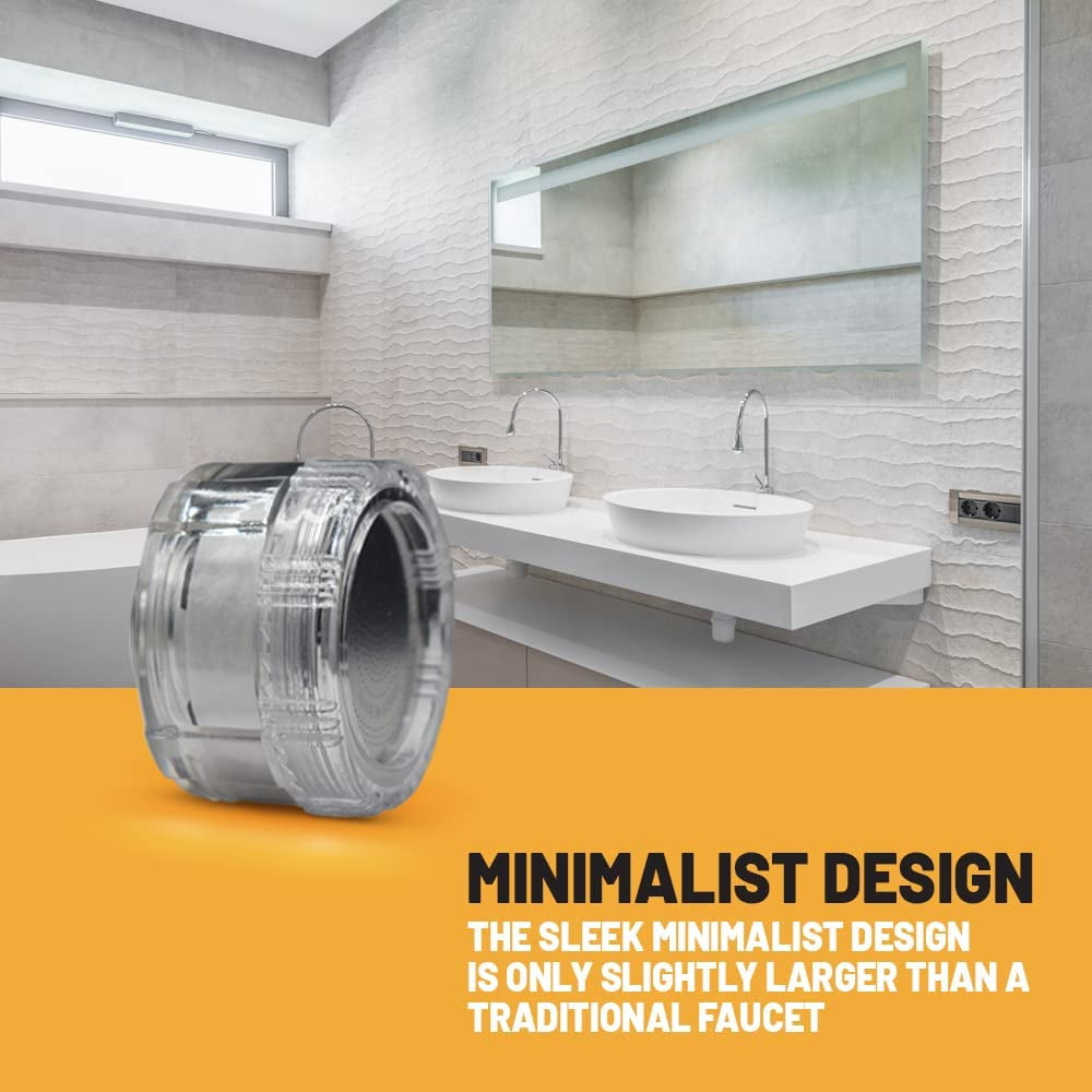 Kitchen and Bathroom Faucet Filter Kit - Includes 10 Adapters - Improves Taste and Odor, Protects Skin and Health - Removes Dirt and Rust (Sediment)