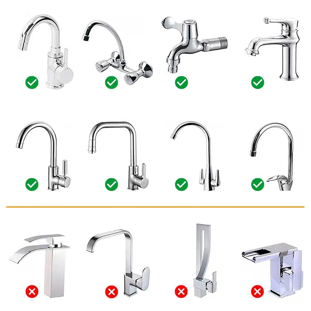 Kitchen and Bathroom Faucet Filter Kit - Includes 10 Adapters - Improves Taste and Odor, Protects Skin and Health - Removes Dirt and Rust (Sediment)