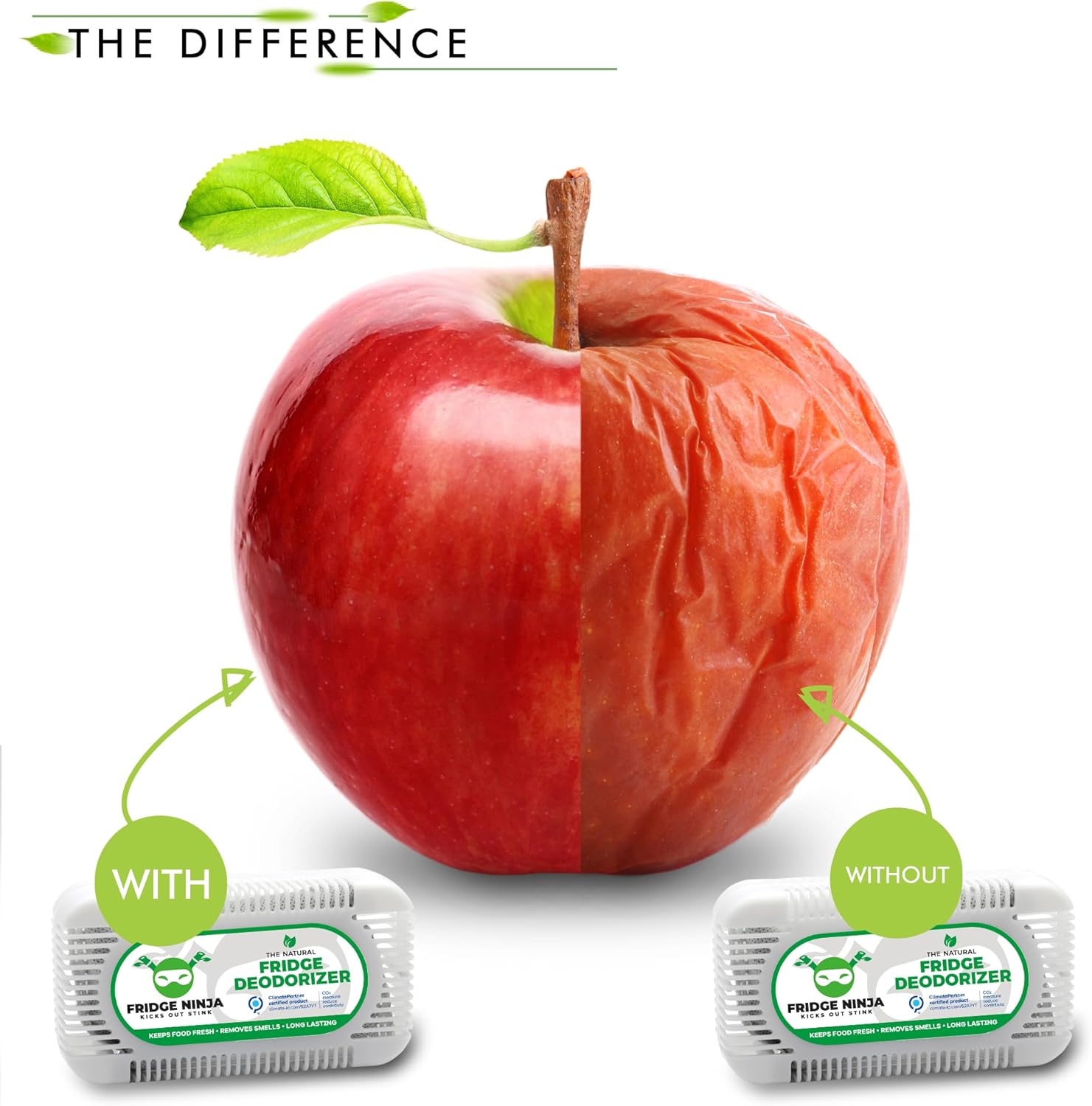 Refrigerator Deodorizer Fridge and Freezer Odor Eliminator, Activated Carbon Smell Remover and Moisture Absorber