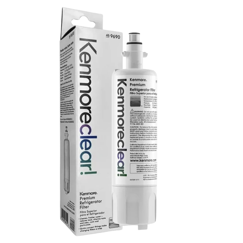 Kenmore 9690 Genuine Refrigerator Water Filter,46-9690,469690, ADQ36006102, LG LT700P, ADQ36006101