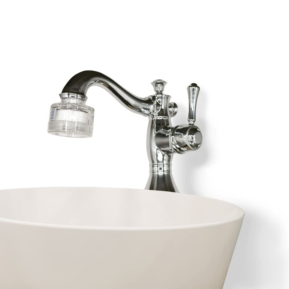Kitchen and Bathroom Faucet Filter Kit - Includes 10 Adapters - Improves Taste and Odor, Protects Skin and Health - Removes Dirt and Rust (Sediment)