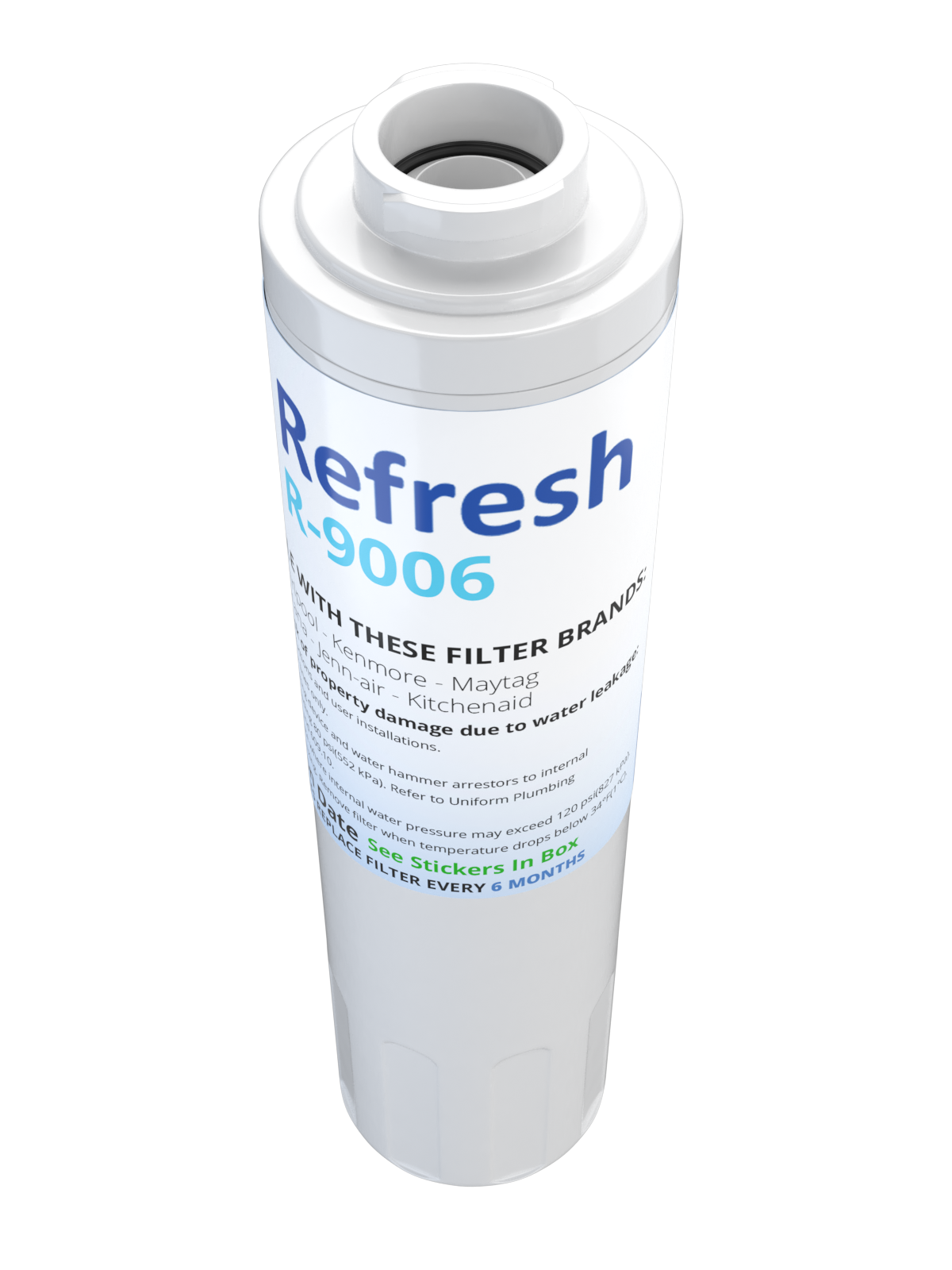 Refresh R-9006 Replacement Refrigerator Water Filter for UFK8001 / WF295 / WSM-2