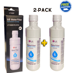 Genuine LG LT-1000P Refrigerator Water Filter 2-Pack ($34.98/ Filter)