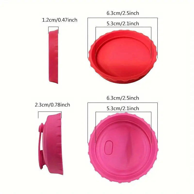 6pcs Durable Reusable Silicone Can Lids - Airtight, Leak-Proof, and Spill-Resistant Covers for Beer and Soda Cans