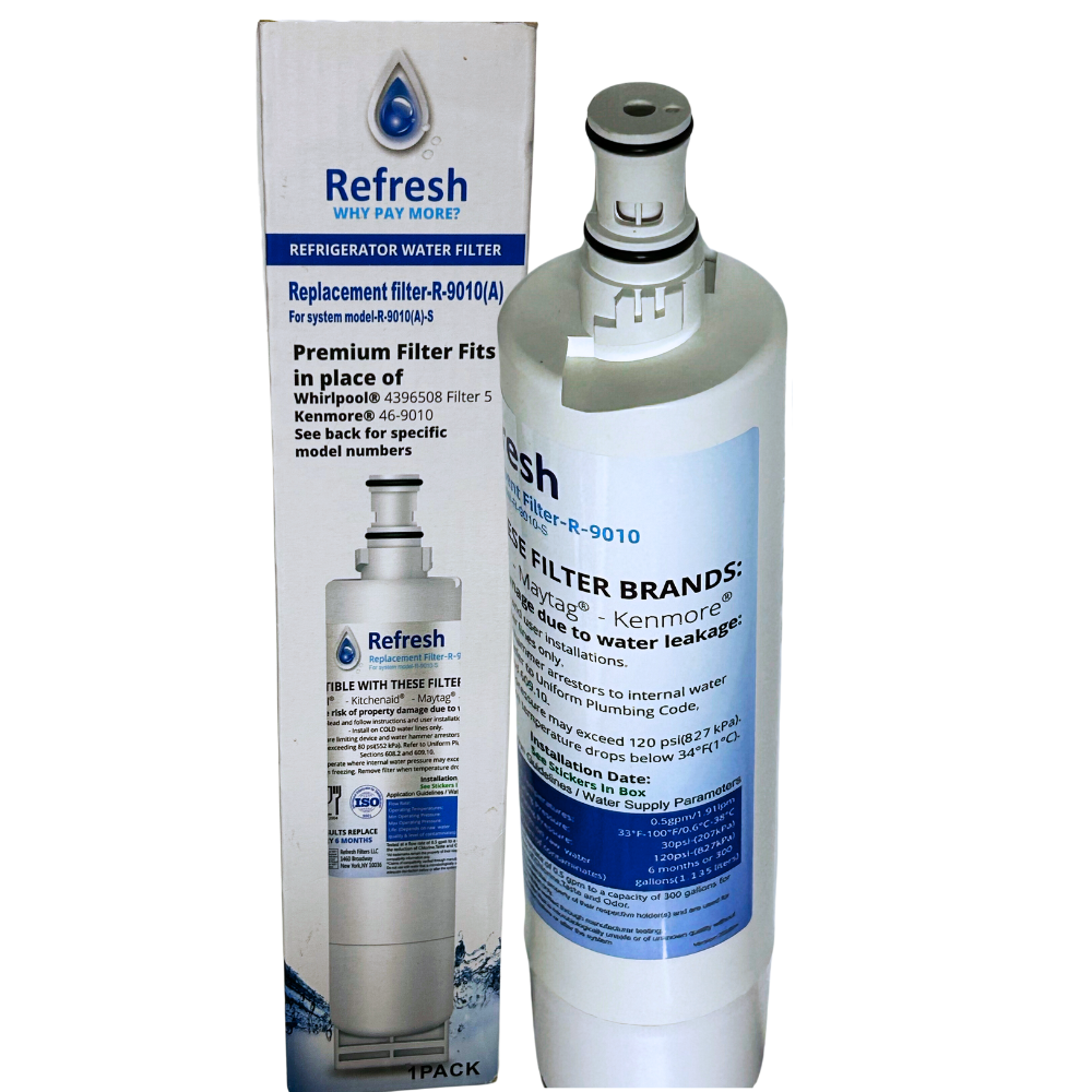 Refresh R-9010(A) Replacement Refrigerator Water Filter for Whirlpool 4396508 / EDR5RXD1 / Filter 5