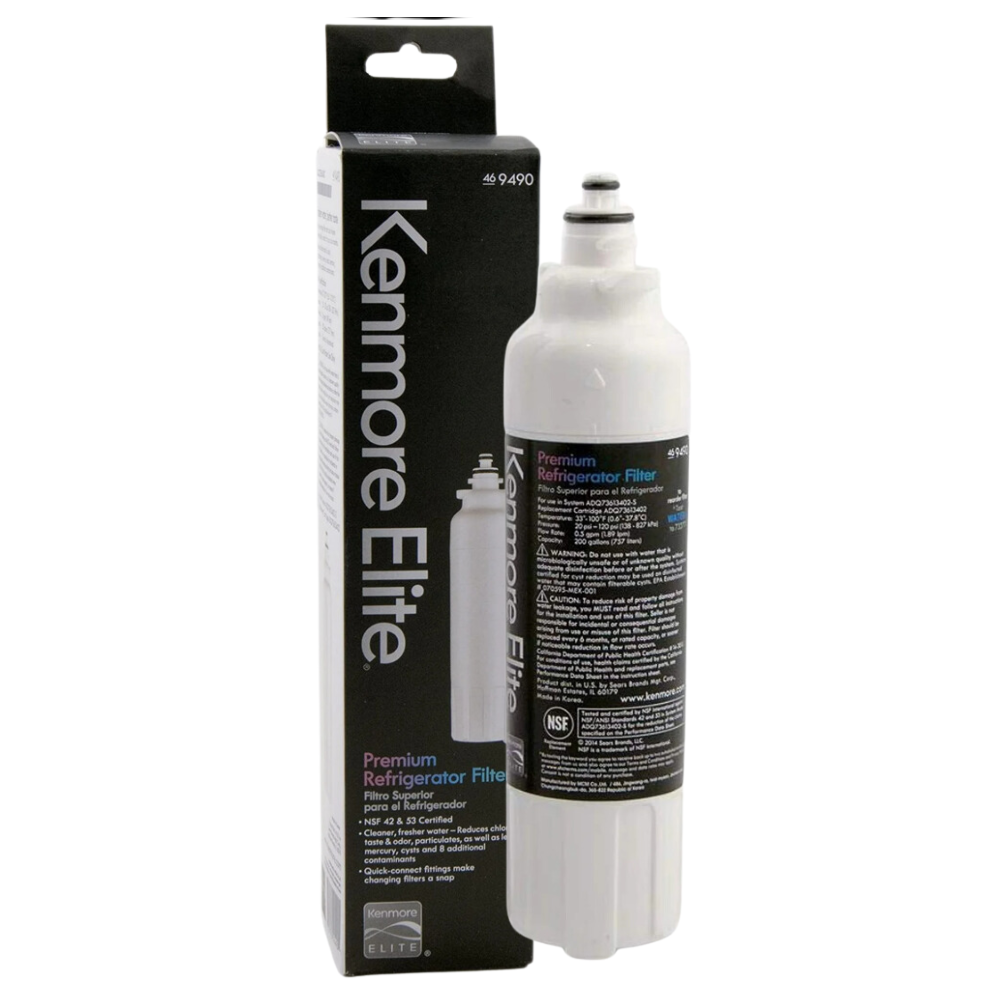 Genuine Kenmore Elite 9490 Replacement Refrigerator Water Filter LT700P ADQ36006101 LFXC24726S, 469690, ADQ36006102 LMXS27626S LFXS30766S