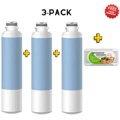 Generic Frigidaire EPTWFU01 Filter 3-Pack + 1 FREE Fridge Deodorizer