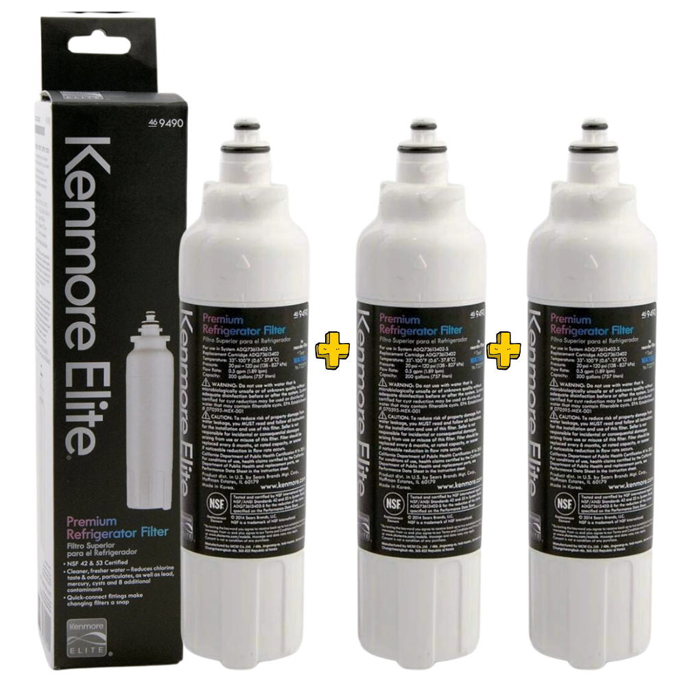 Genuine Kenmore Elite 9490 Replacement Refrigerator Water Filter LT700P ADQ36006101 LFXC24726S, 469690, ADQ36006102 LMXS27626S LFXS30766S