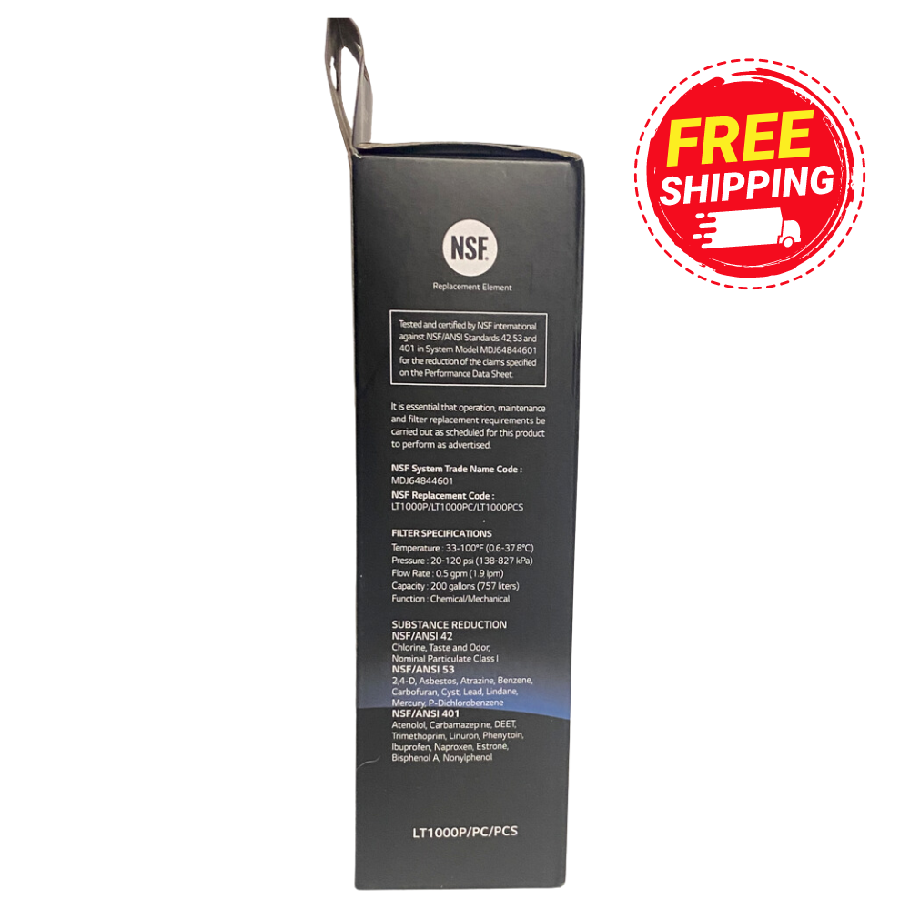 LG Genuine Refrigerator Water Filter for LG LT-1000P