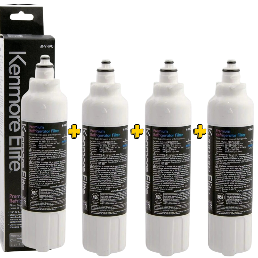 Genuine Kenmore Elite 9490 Replacement Refrigerator Water Filter LT700P ADQ36006101 LFXC24726S, 469690, ADQ36006102 LMXS27626S LFXS30766S