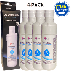 Genuine LG LT-1000P Refrigerator Water Filter 4-Pack