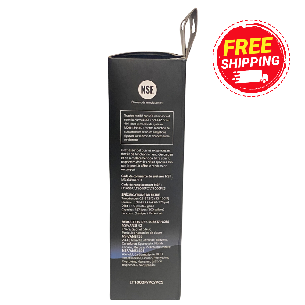 LG Genuine Refrigerator Water Filter for LG LT-1000P