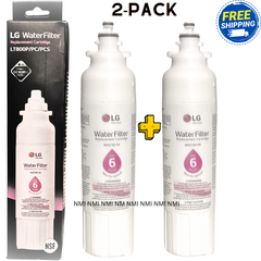 Genuine LG LT-800P Refrigerator Water Filter 2-Pack