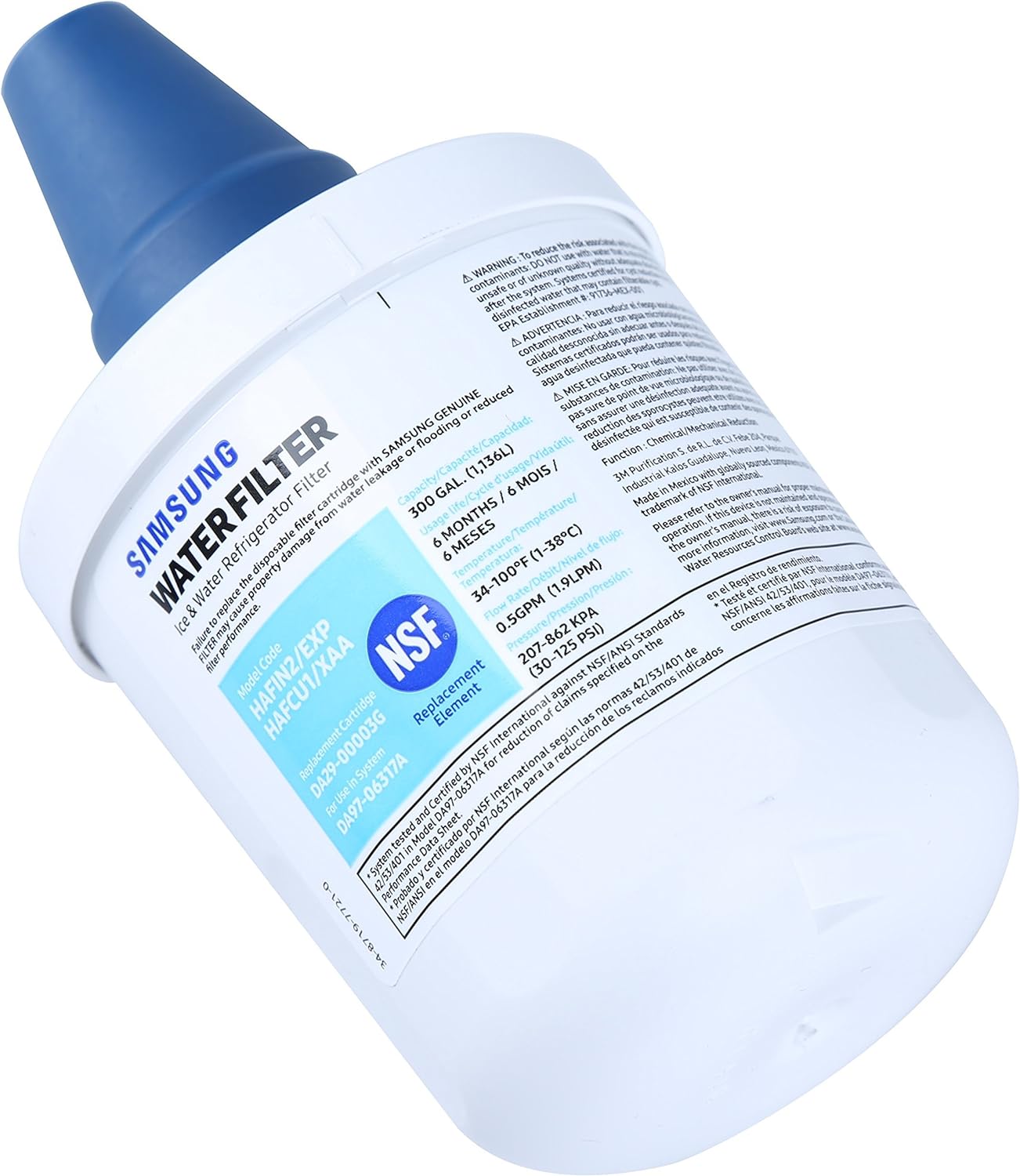 Samsung Genuine Refrigerator Water Filter for Samsung DA29-00003G