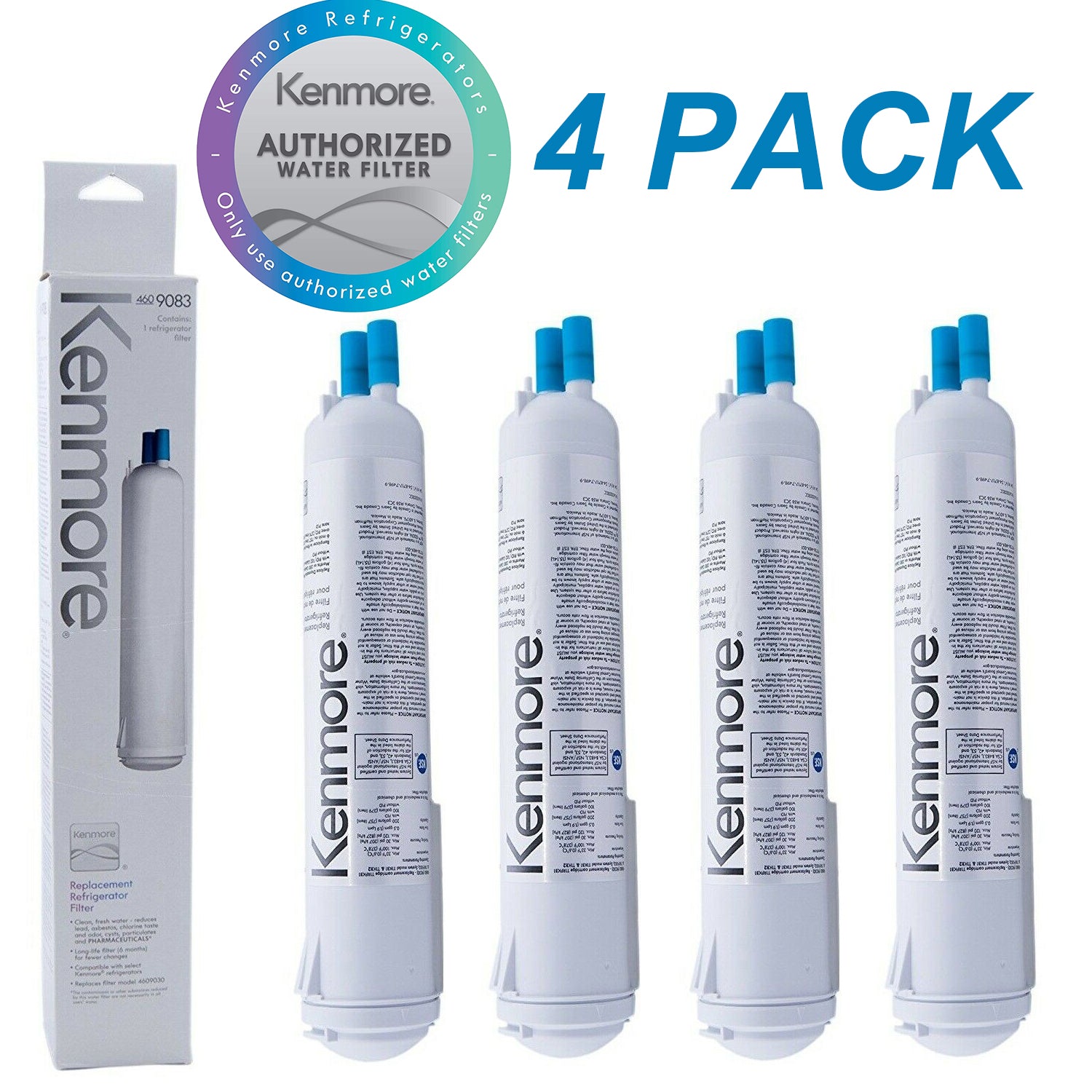 Kenmore 46-9083 Refrigerator Water Filter Replacement Cartridge Compatible 469083 9030 9020