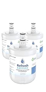 Refresh R-817413 Replacement Refrigerator Water Filter for Whirlpool 8171413, 8171414, EDR8D1, and Kenmore 9002, 469002, 8171414