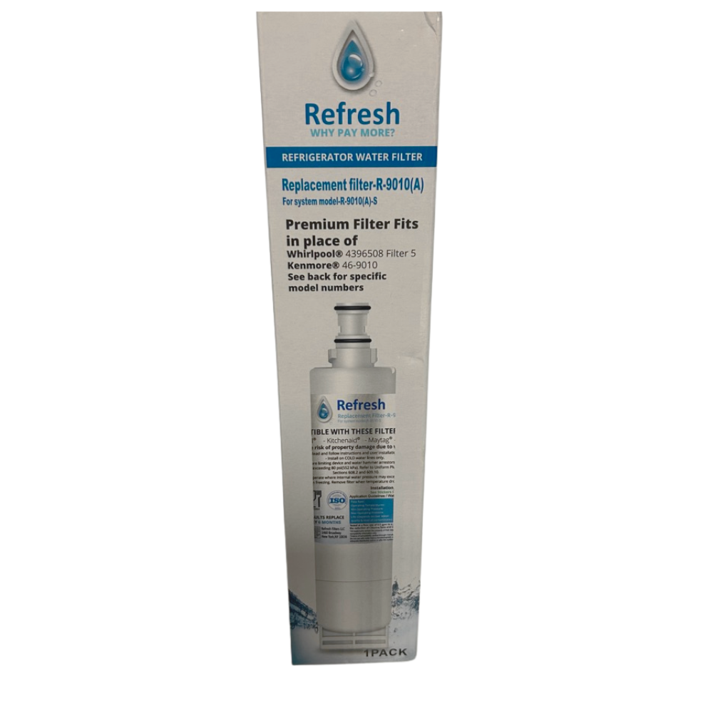 Refresh 9010(A) Replacement Refrigerator Water Filter for Whirlpool 4396508 / EDR5RXD1 / Filter 5