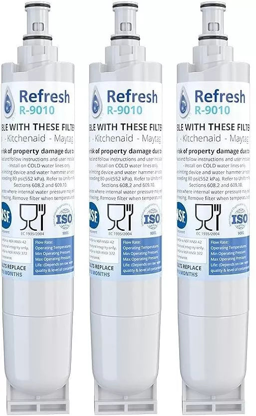 Refresh 9010(A) -S Replacement Refrigerator Water Filter for Whirlpool 4396508 / EDR5RXD1 / Filter 5