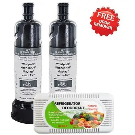 Whirlpool Genuine Refrigerator Water Filter for F2WC9I1 / ICE2 / P6RFWG2K / P6WG2KL